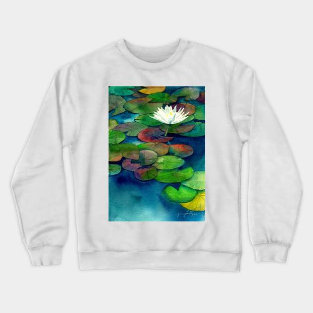 Saturday Lilypads Crewneck Sweatshirt by JCPhillipps